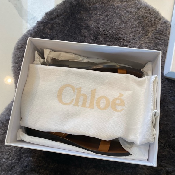Chloe size 7.5 cognac brown sandals - Picture 4 of 6